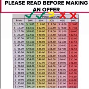 Please read before making an offer!